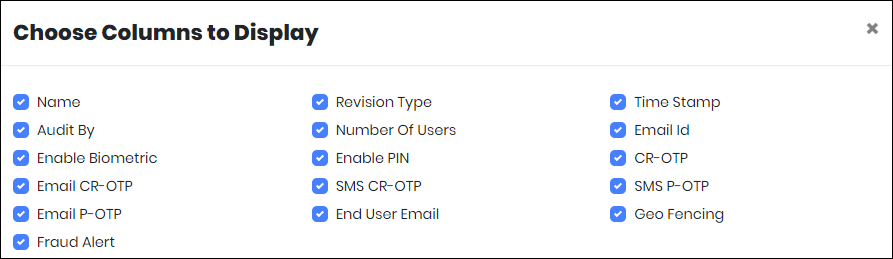 Organization Audit History  - CyLock