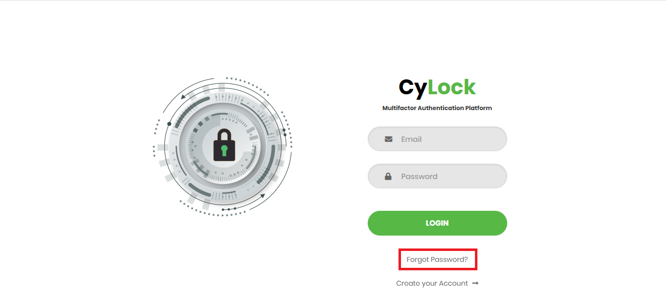 Forget Password - CyLock