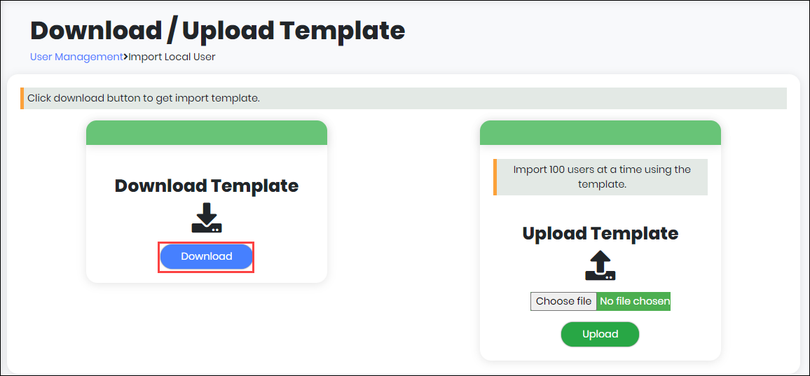 Download/Upload Template - CyLock