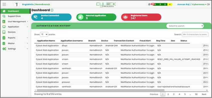 Steps to login to portal - CyLock