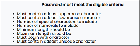 Password eligible meet screen - CyLock