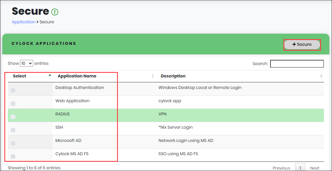 Secure page - CyLock