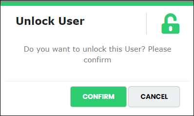 confirm unlock action - CyLock
