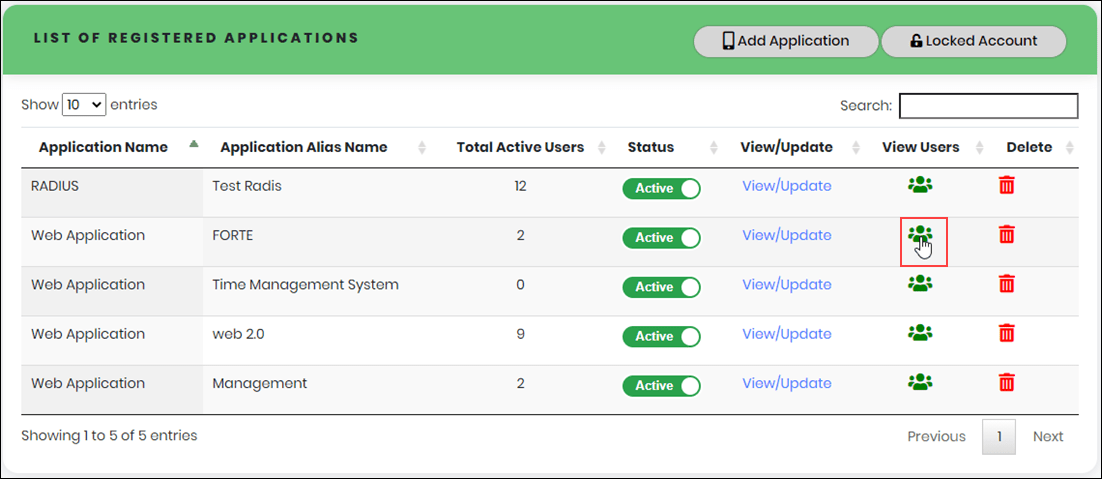 Adding Users to Application - CyLock